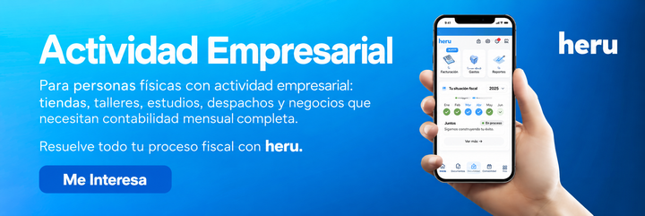 heru · Plan Actividad Empresarial para tiendas, talleres, despachos y negocios propios